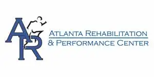 Logo of the Atlanta Rehabilitation and Performance Center with a running figure