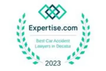 Expertise.com award seal for Best Car Accident Lawyers in Decatur 2023