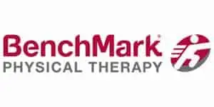 Logo reading BenchMark Physical Therapy in red and grey