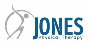 Logo reading Jones Physical Therapy with a stylised running figure