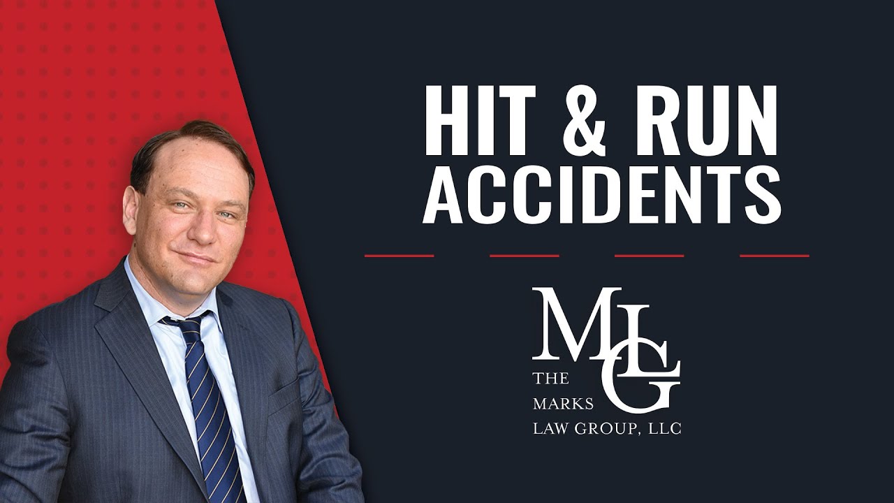 Video title card reading Hit and Run Accidents beside a smiling man in a dark suit